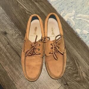 Sperry Top-Sider Sahara 1558040 Light Brown Suede Men's Boat Shoes Size 9.5m